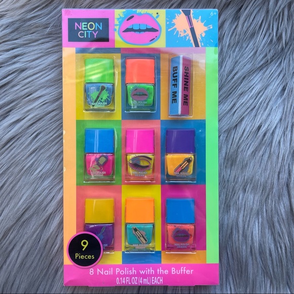 Other - Neon city 9 piece nail polish set